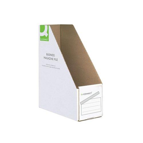 Q-Connect Business Magazine File W100xD230xH300mm White PK10