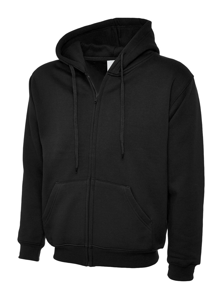 Uneek Full Zip Hoodie UC504 Black