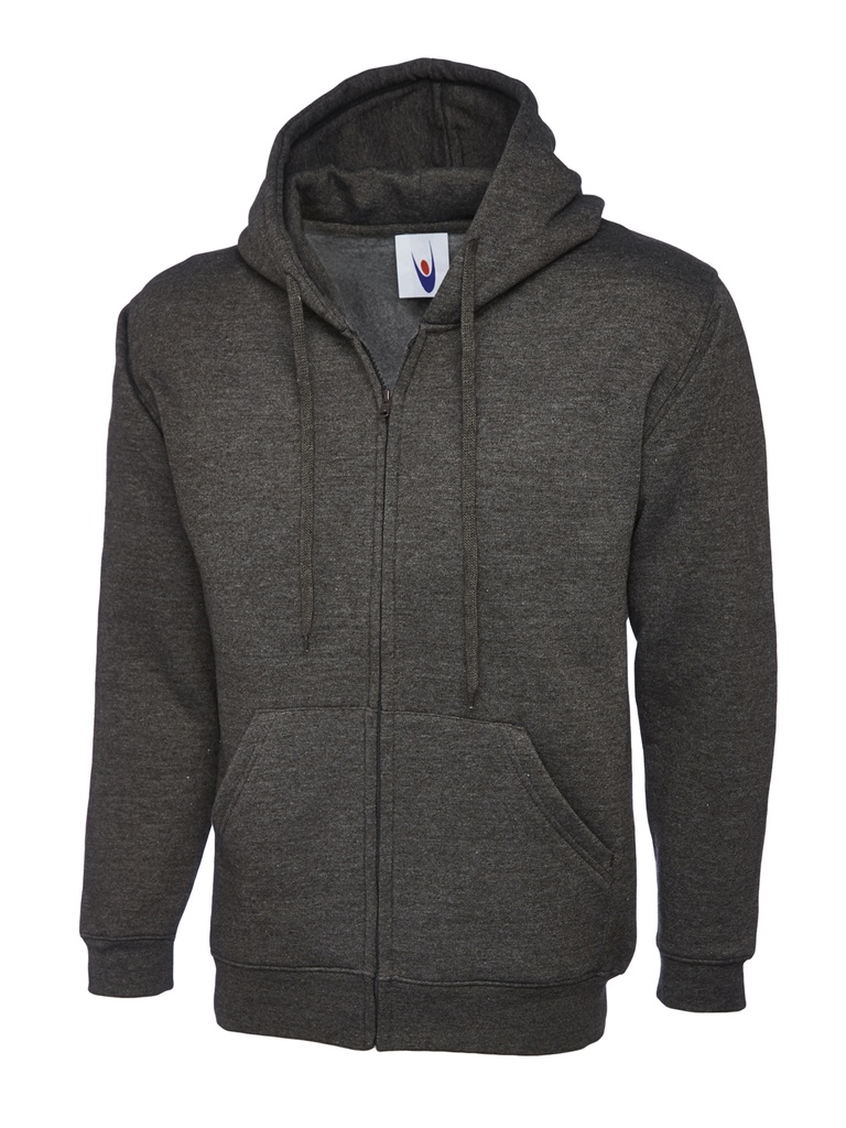 Uneek Full Zip Hoodie UC504 Charcoal
