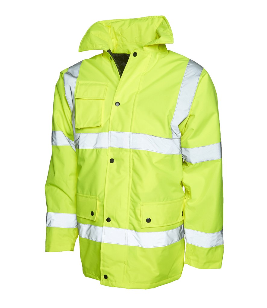 Uneek Hi Vis Jacket Yellow UC803