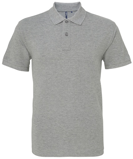 Asquith & Fox Classic Fit Polo Shirt AQ010 Heather Grey