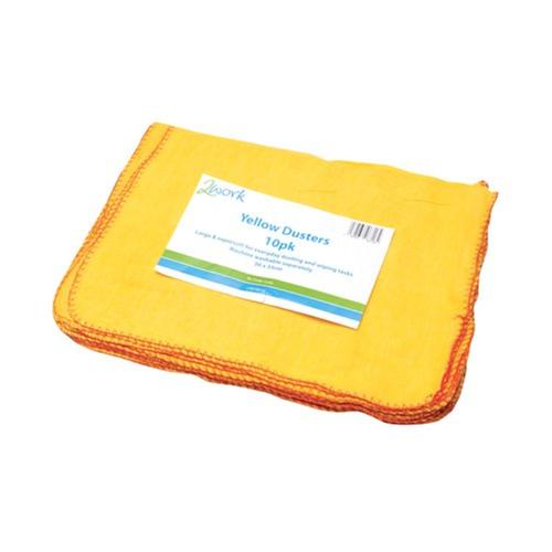 2Work Duster Yellow Pack of 10