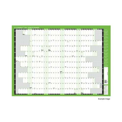 Q-Connect Unmounted Year Planner 855mm x 610mm 2027