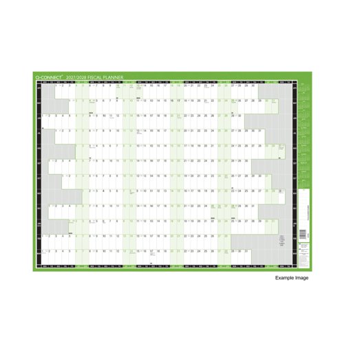 Q-Connect Compact Year Planner Unmounted 590mm x 420mm 2027