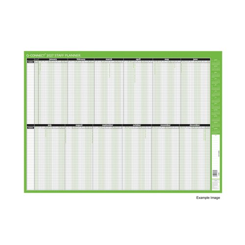 Q-Connect Staff Planners Mounted 855mm x 610mm 2027