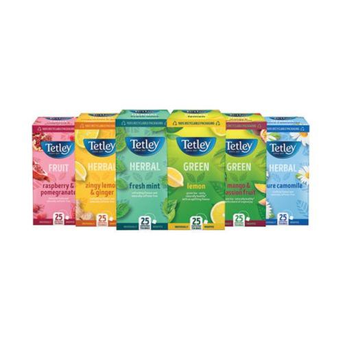Tetley Fruit & Herbal Variety Pack PK6 x 25
