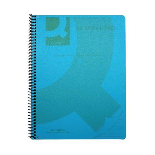 Q-Connect A5 Wirebind Notebooks Polypropylene160pgs PK5