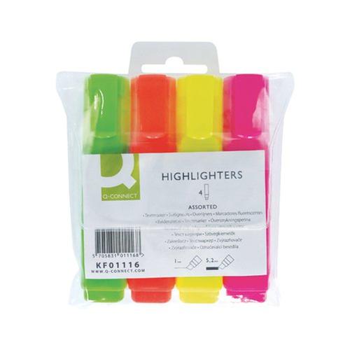 Q-Connect Highlighters Assorted Colours