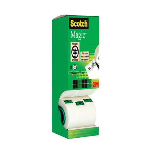 Scotch Magic Tape 810 Transparent Tower Packs 19mm x 33M