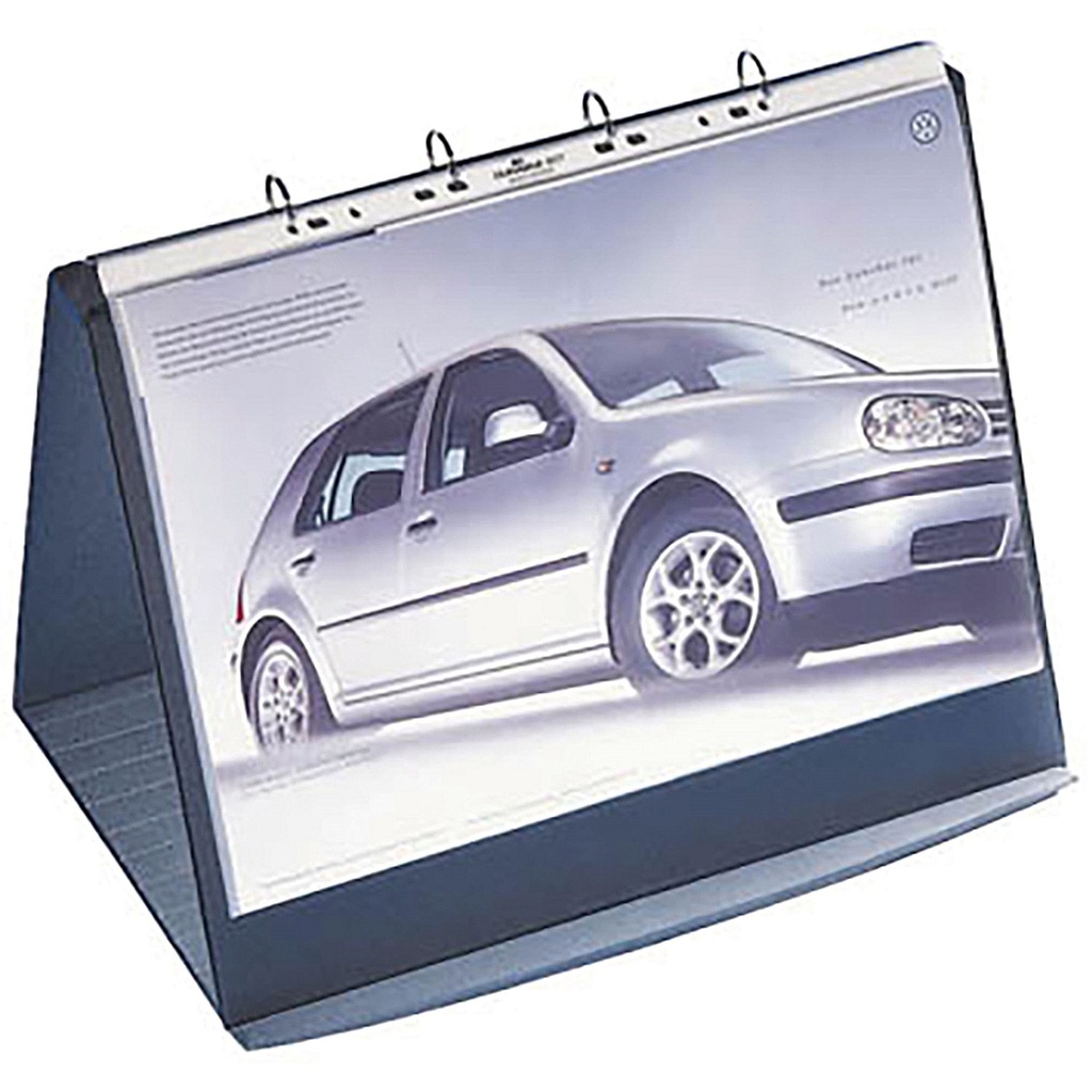 Durable Table Top Presenter A3 Landscape 4 Ring Black