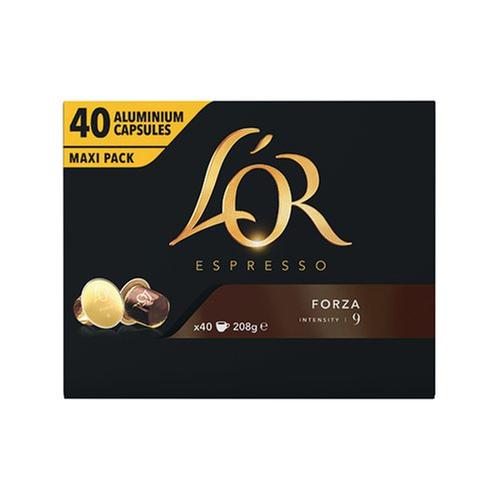 L'or for Nespresso Forza Intensity: 9 Coffee Pods PK40