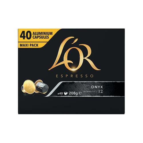 L'or for Nespresso Onyx Intensity: 12 Coffee Pods PK40