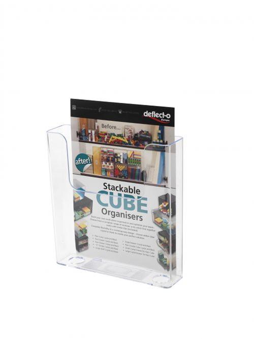 Deflecto Flat Back Literature Holders Clear