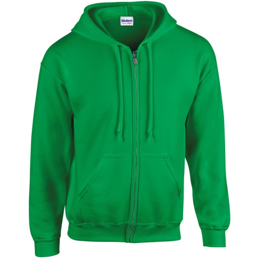 Gildan Heavy Blend Full Zip Hooded Sweatshirt GD058 Irish Green