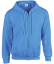 Gildan Heavy Blend Full Zip Hooded Sweatshirt GD058 Carolina Blue