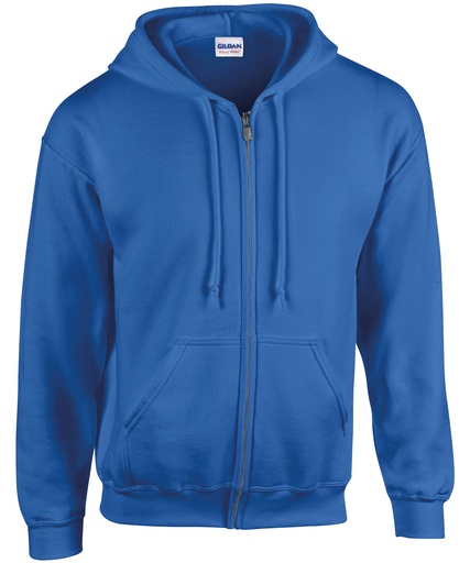 Gildan Heavy Blend Full Zip Hooded Sweatshirt GD058 Royal Blue