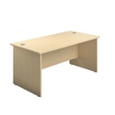 Panel End Rectangular Desk Maple