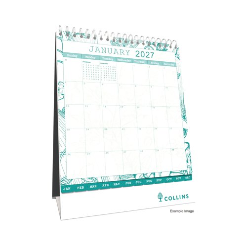 Collins Tara Desk Calendar Month To View 2027