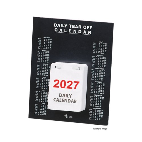 Q-Connect Daily Tear Off Desk Calendar 2027