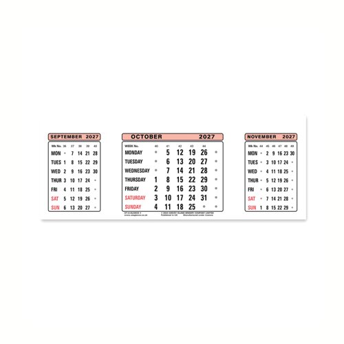 At-A-Glance Refillable Calendar Refill 2027