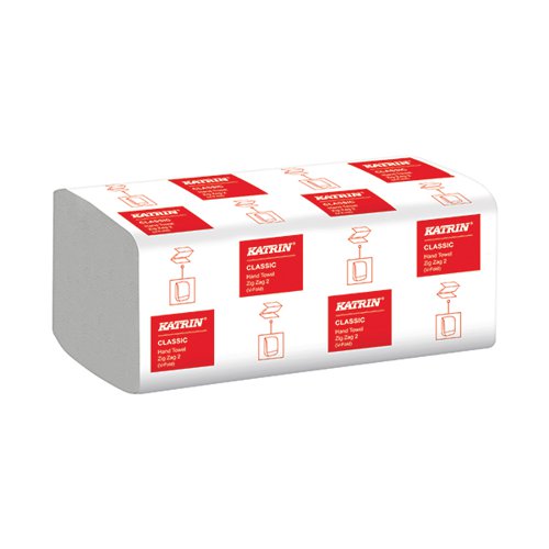 Katrin Classic Zig Zag 2ply White (PK20 x 200)