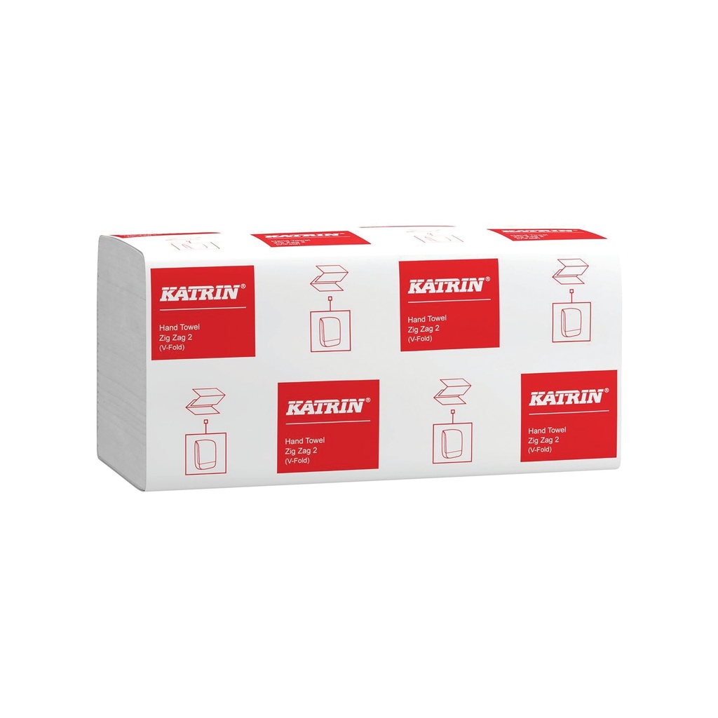 Katrin Classic Zig Zag 2ply White (PK20 x 200)