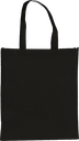 Cotton Shopper Tote Bag 100% Recycled Long Handled Black