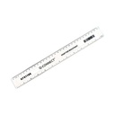Q-Connect Shatter Resistant Ruler 30cm PK10