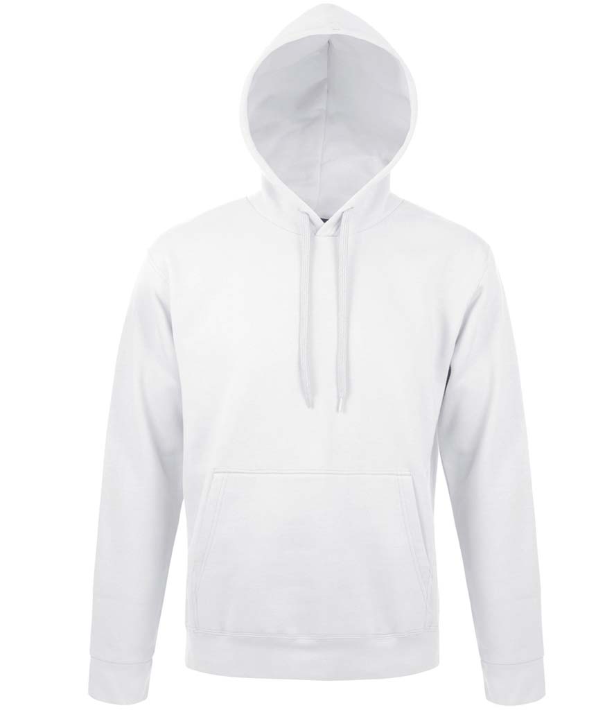 SOLS Unisex Snake Hooded Sweatshirt 47101 White