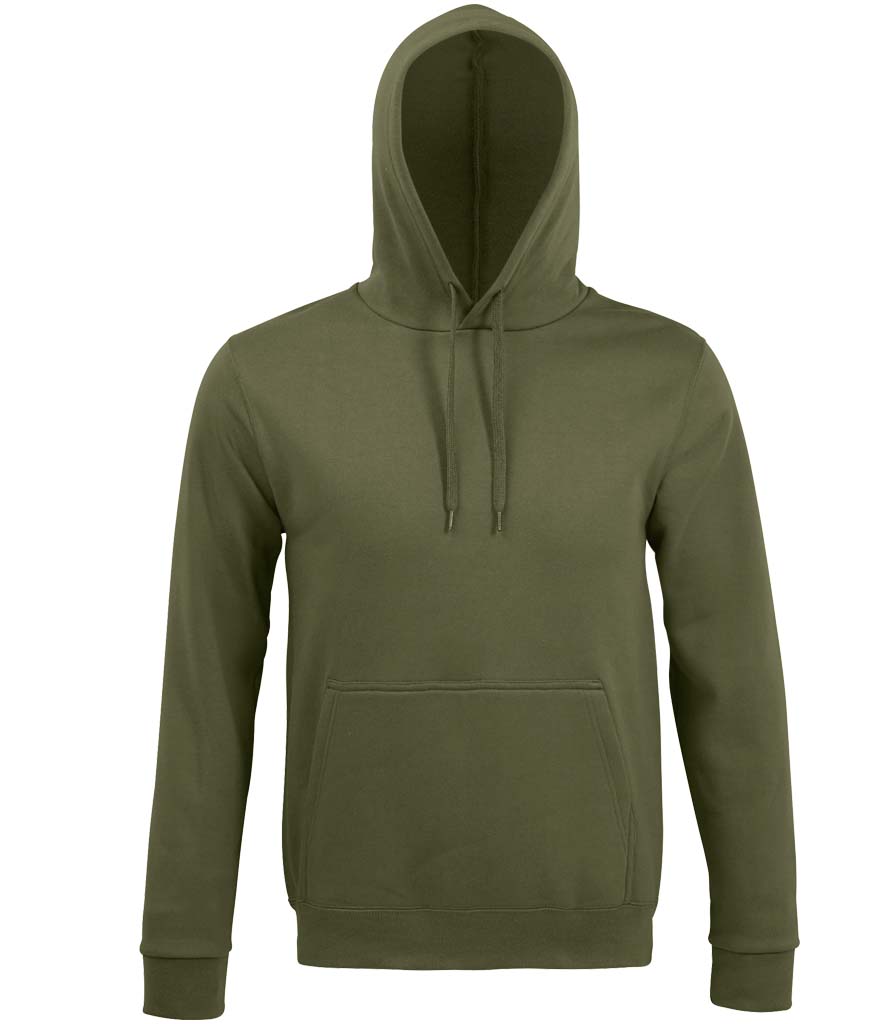 SOLS Unisex Snake Hooded Sweatshirt 47101 Army