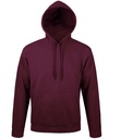 SOLS Unisex Snake Hooded Sweatshirt 47101 Burgundy