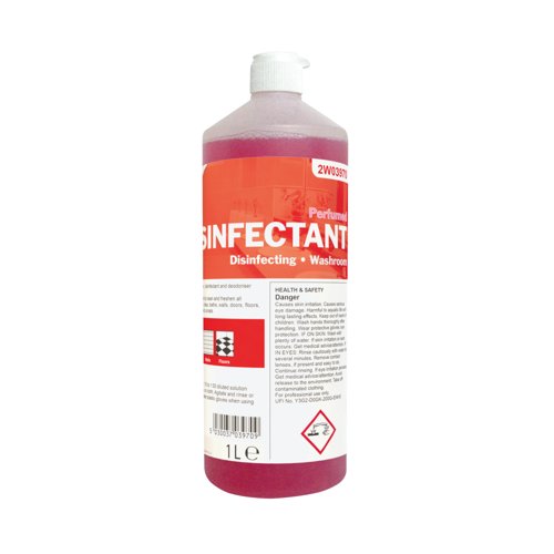 2Work Disinfectant and Washroom Cleaner Perfumed 1L