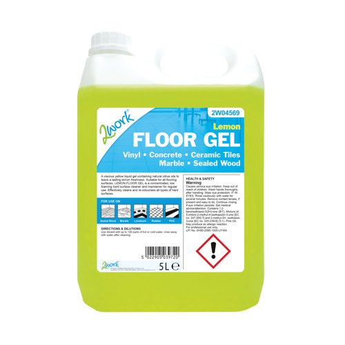 2Work Lemon Floor Gel 5L
