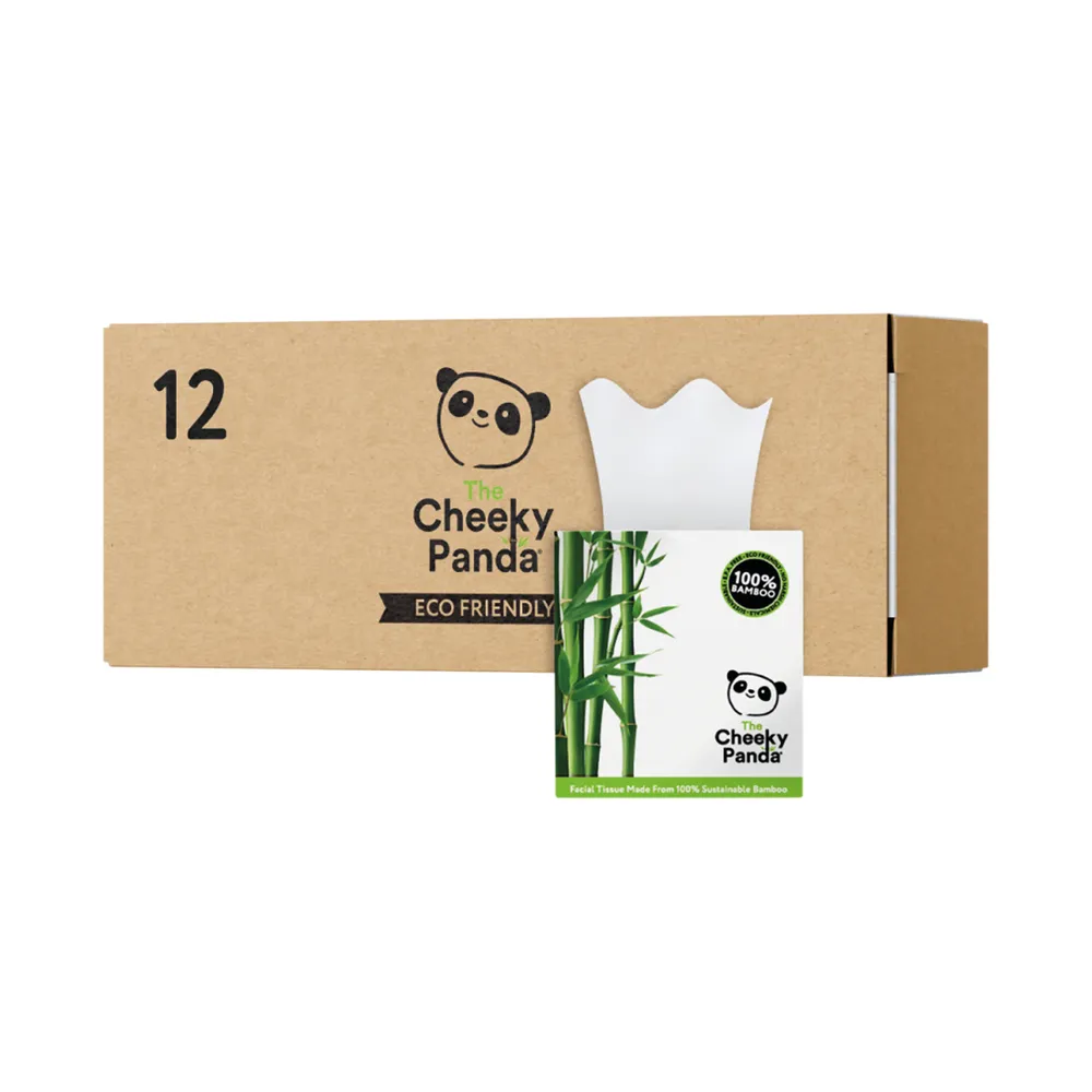 Cheeky Panda Facial Tissues Cube PK-12