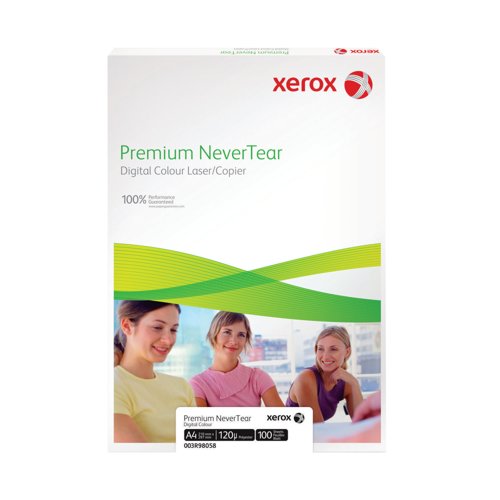 Xerox A4 Premium Nevertear 195 Micron Matt White Paper PK-100