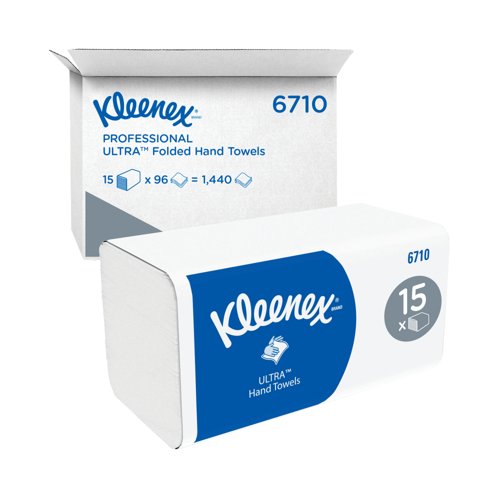 Kleenex Ultra hand Towel V-Fold 3ply White PK1440