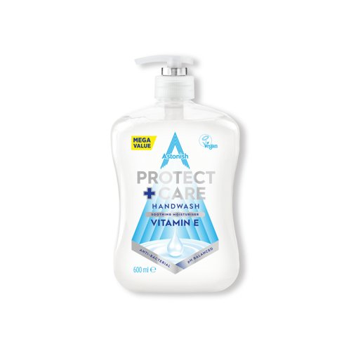 Astonish Protect and Care Antibacterial Handwash with Vitamin E 600ml PK12