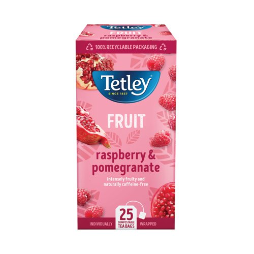 Tetley Raspberry and Pomegranate Tea Bags PK25