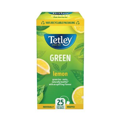 Tetley Green Tea with Lemon Tea Bags PK25
