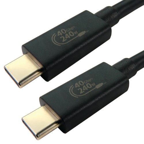 5 Star USB-C to USB-C 240W 1metre Charging Cable Black