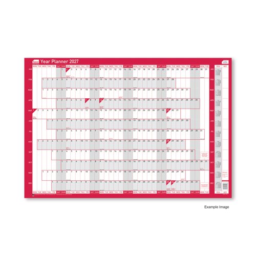 Sasco Year Planner Compact Landscape Unmounted 2027