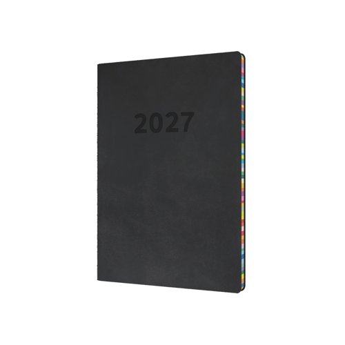Collins Edge Diary Week to View A5 Charcoal 2027