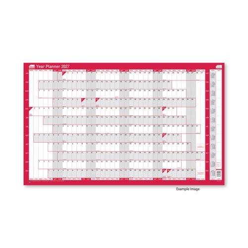 Sasco Oversized Year Planner Unmounted 2027