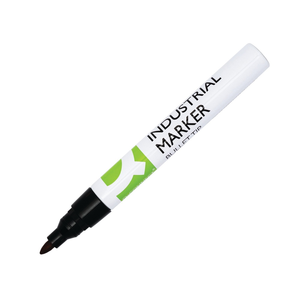 Q-Connect Industrial Marker Bullet Tip Black PK10