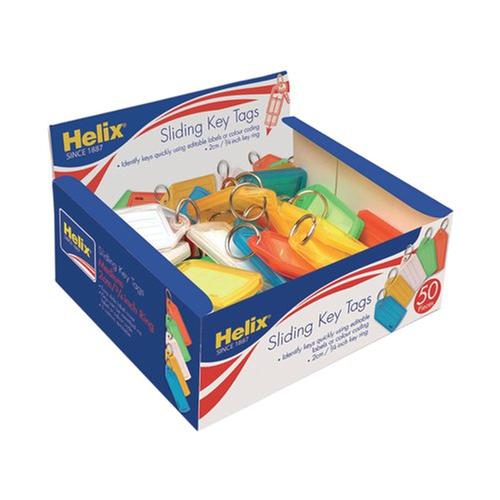 Helix Sliding Keyfobs Assorted PK50