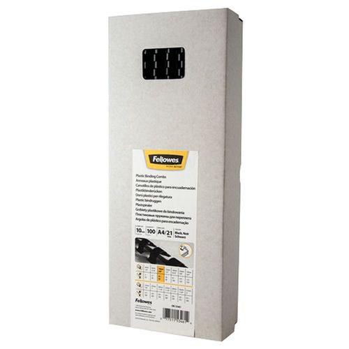 Fellowes A4 Plastic Binding Combs Black