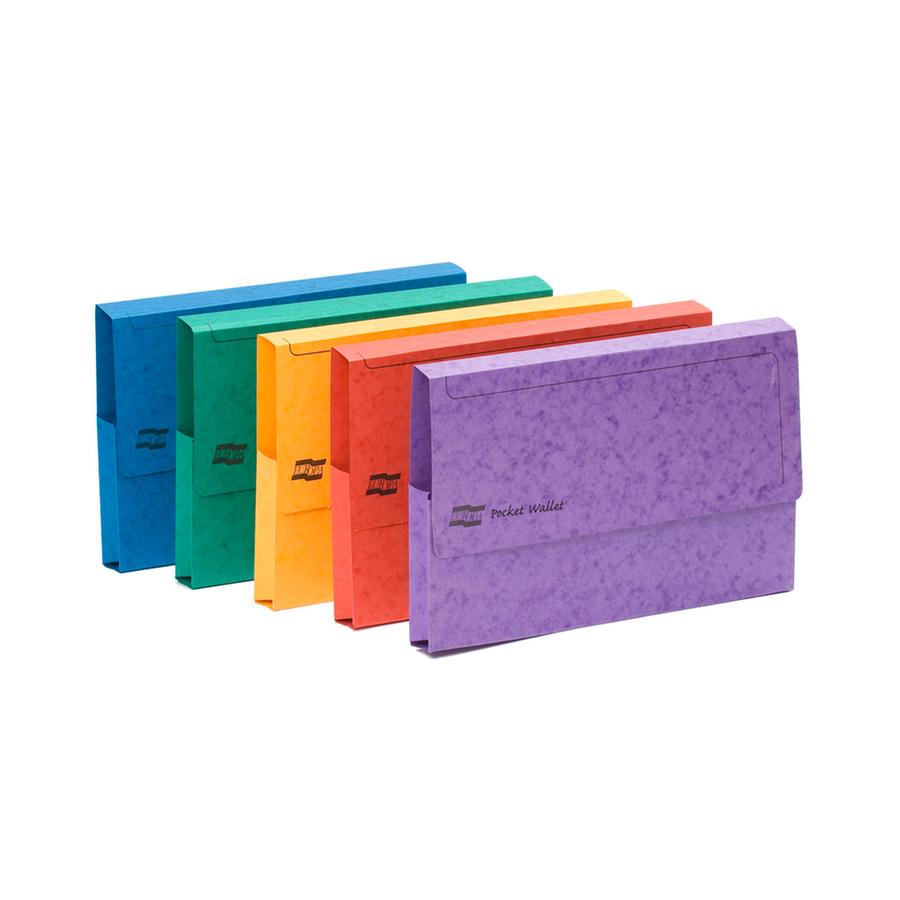 Europa Pocket/Document Wallet A3 Assorted Colours PK25