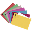 Q-Connect Square Cut Folder Lightweight 180gsm Foolscap PK100