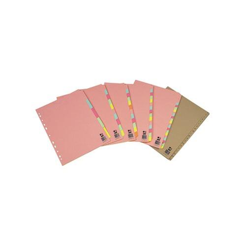 Q-Connect Subject Dividers Multi Punched A4