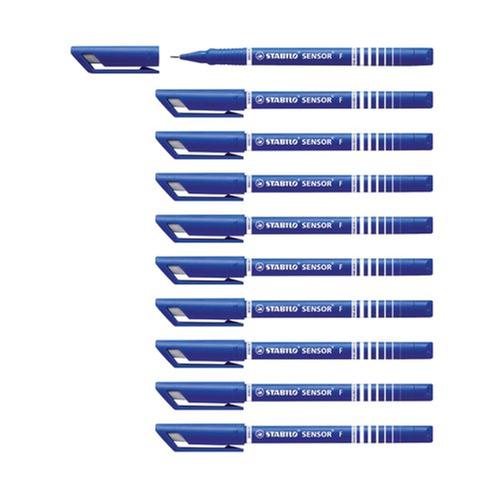 Stabilo Sensor F-Tip Fineliner Pens PK10
